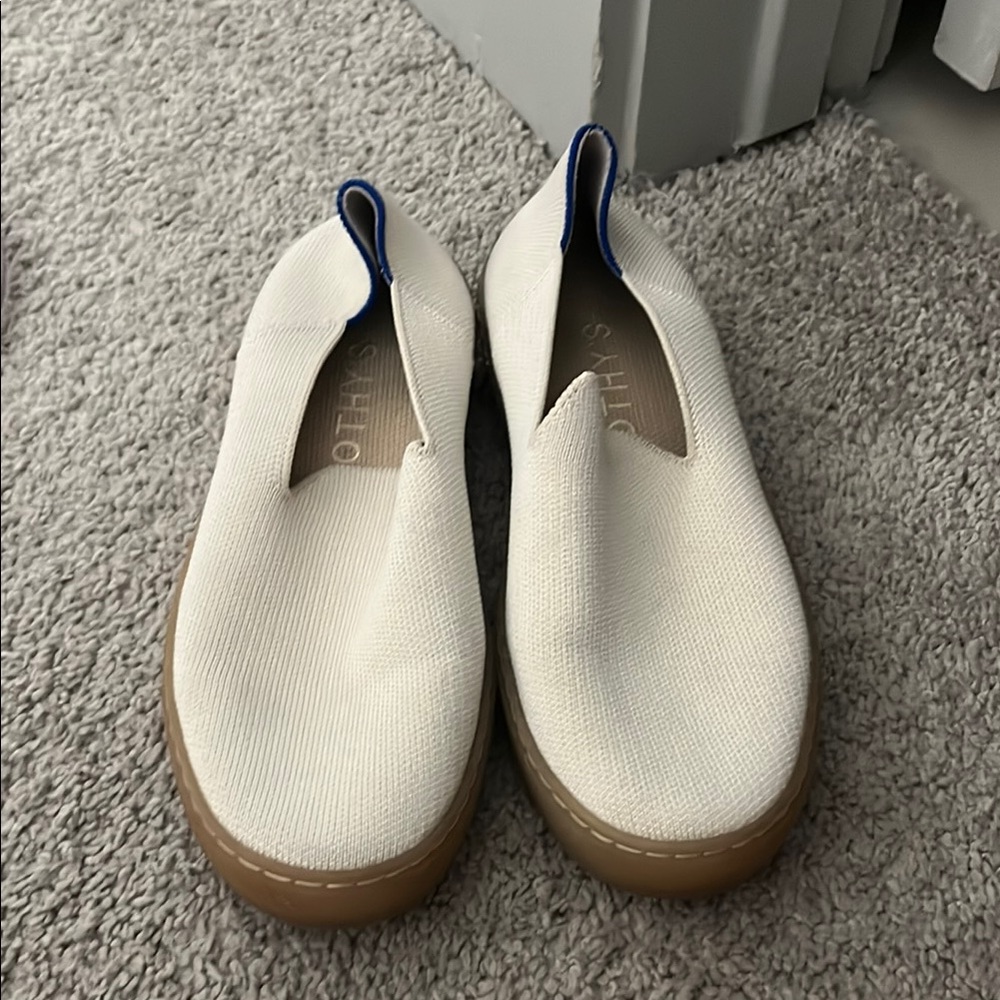 Rothy’s cream Slip-On Shoes